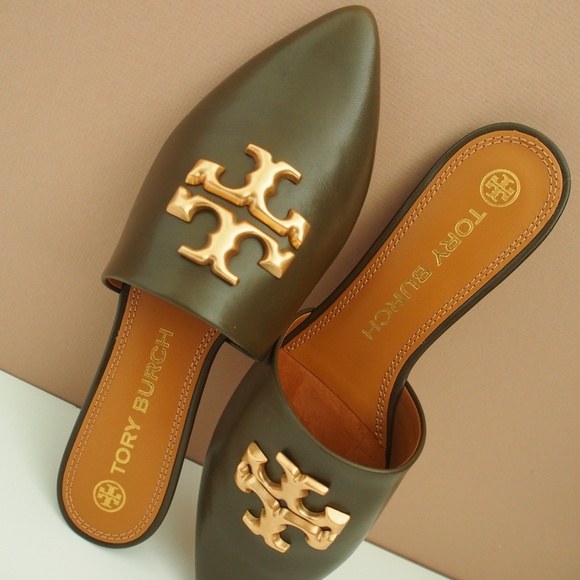 Tory Burch Eleanor Mule Olive Size 9 - Picture 3 of 7